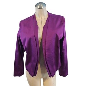 Worthington Size XL Purple Open Blazer